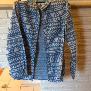 Many design button up shirt